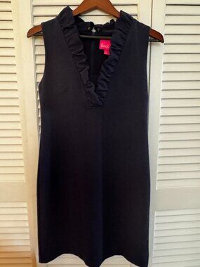 Elegant navy blue Lilly Pulitzer dress